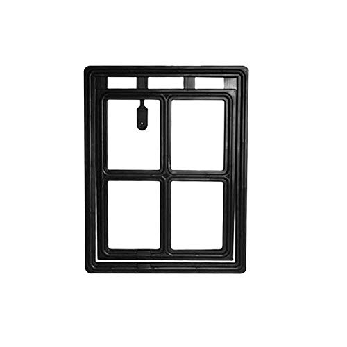 Puertas para Perros Gatos Puerta De Perro con Cerradura Puerta De Gato para Mascota para Pantalla Entrada De Mascota Puerta De Perro Puerta De Aleta De Gato Puerta De Seguridad L Negro