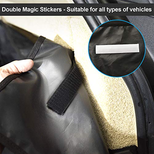 PullPritt Protector Maletero del Coche para Perros, Impermeable Antideslizante Protector Funda de Maletero de Coche Alfombrilla con Protección Lateral para Universal Auto SUV Trucks 185 x 105 x 36 cm