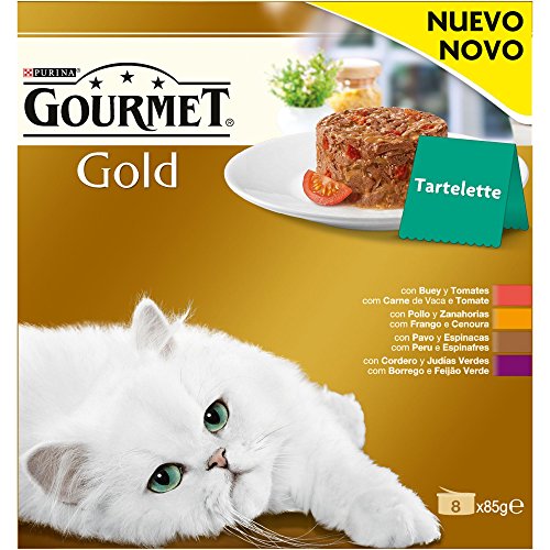 Purina Gourmet Gold Tartalette comida para gatos Surtido 12 x [8 x 85]