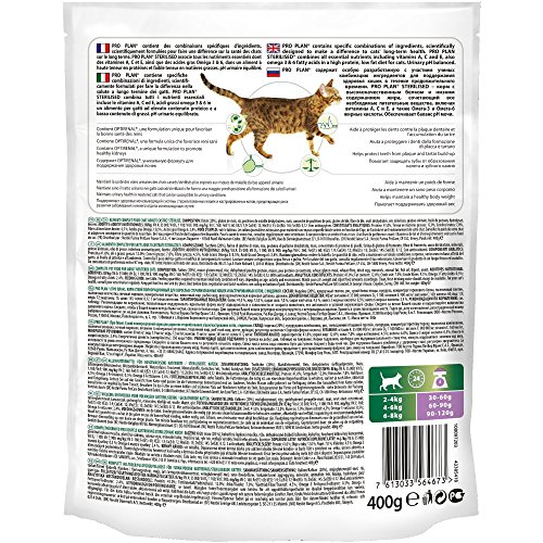 Purina ProPlan pienso para Gato Esterilizado Pavo 8 x 400 g