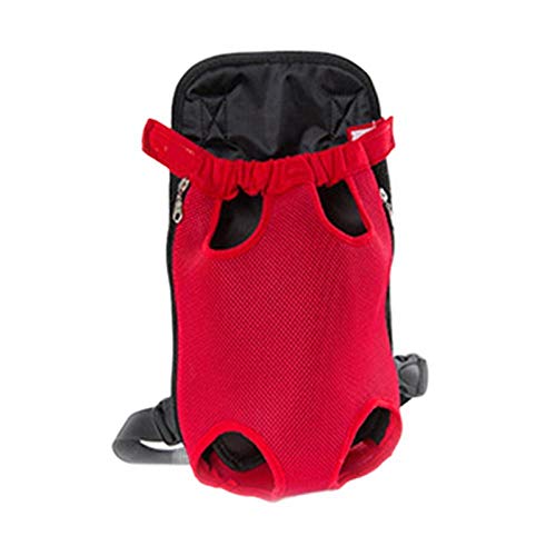 QKEMM Transportín Jaula Transportadoras Transpirable Viaje Coche Cuatro Paquetes de Cofres Egged Salen de Viaje de Hombros portátiles portátil para Pequeños Perros y Gatos Blues