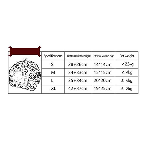 QMFS Primavera Verano Otoño Invierno Jerarquía del Animal Doméstico del Gato Jerarquía Caliente De La Perrera Caseta De Perro Forma De Hueso De Algodón Nido Impermeable Desmontable Y Lavable Red-S