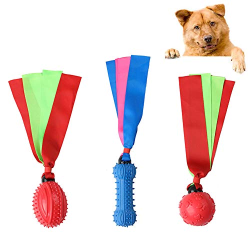 quanju cheer - Mancuerna para Perro con Forma de balón de fútbol, Resistente a los mordeduras para Jugar a Masticar, Juguete para Mascotas