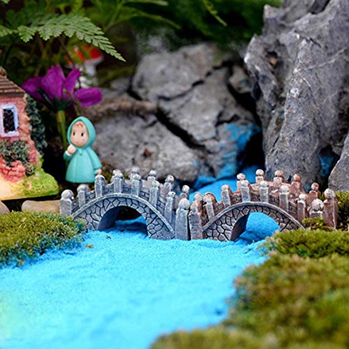 quanjucheer 2 Piezas Retro Arch Puente Acuario Acuario Micro Paisaje Miniatura Bajo el Agua Adornos