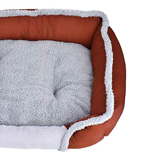 Queta - Cama para Gatos, Bonita Cama para Animales, Cama para Perros pequeña, Cama para Mascotas, Rectangular, Ultra Felpa, Suave, Gato, Lavable, para Todo el año