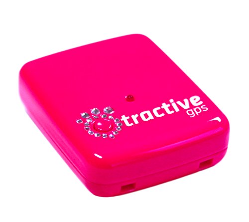 Rastreador Tractive GPS para perros y gatos - resistente al agua se ajusta al collar, color rosa