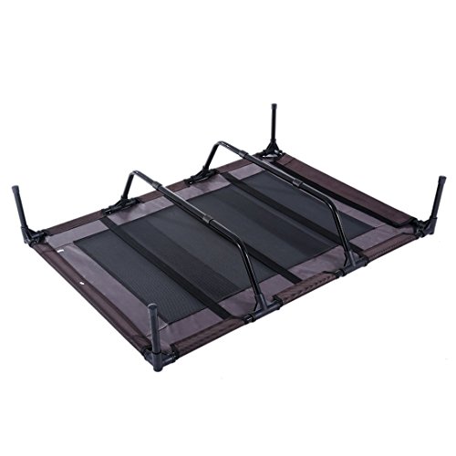 REAYOU Tienda de Mascotas Carpa para Mascotas Cuna para Perro elevada Tienda de Mascotas Portátil Impermeable Acampar al Aire Libre Cesta para Mascotas(XL-122 * 92 * 23CM)