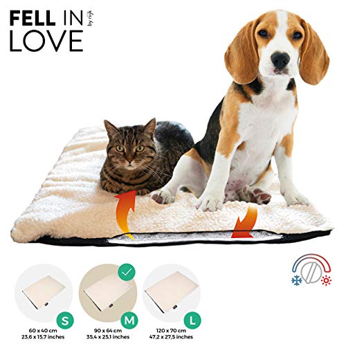 riijk Manta Autocalentable para Perros y Gatos sin Crujidos y Lavable - Cama Perro Térmica