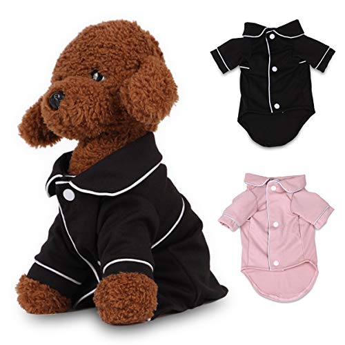 Ropa de dormir para perros de moda Pijamas Perrito Peluche Ropa para mascotas suave Ropa para perros pequeños Trajes para mascotas Suéter para mascotas de Letdown, Moda cálida de invierno Perrito lind