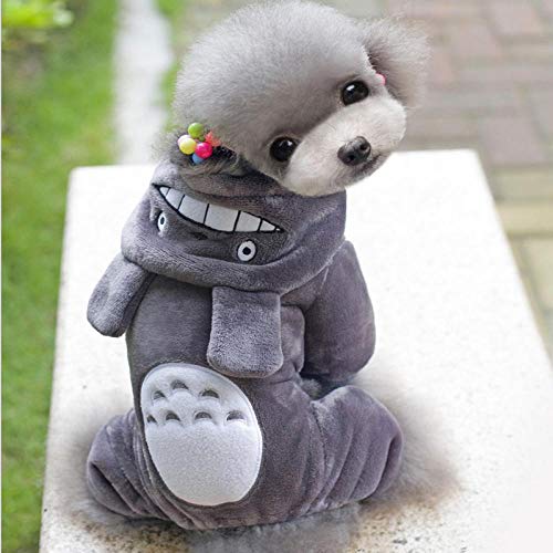 Ropa De Otoño E Invierno, Además De Ropa Gruesa De Terciopelo Para Perros, Ropa Para Mascotas, Ropa Para Perros De Cuatro Patas, Abrigo De Transformación De Chinchilla Gruesa De Oso De Peluche-L