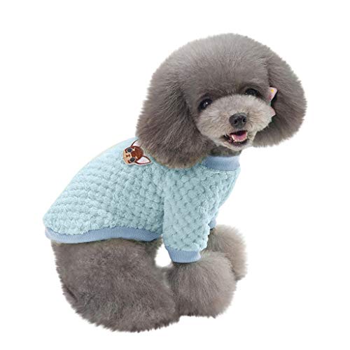 Ropa Perro Pequeño Invierno Felpa Animal de Dibujos Animados Camiseta Abrigo de Cachorro Gatos Perros Accesorios Mascotas Disfraces Suéter Camisetas para Perrito Yorkshire Chihuahua, XXXS-XS