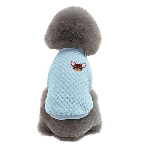 Ropa Perro Pequeño Invierno Felpa Animal de Dibujos Animados Camiseta Abrigo de Cachorro Gatos Perros Accesorios Mascotas Disfraces Suéter Camisetas para Perrito Yorkshire Chihuahua, XXXS-XS