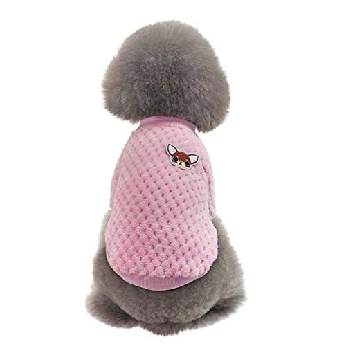 Ropa Perro Pequeño Invierno Felpa Animal de Dibujos Animados Camiseta Abrigo de Cachorro Gatos Perros Accesorios Mascotas Disfraces Suéter Camisetas para Perrito Yorkshire Chihuahua, XXXS-XS