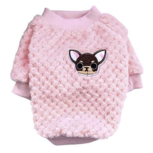 Ropa Perro Pequeño Invierno Felpa Animal de Dibujos Animados Camiseta Abrigo de Cachorro Gatos Perros Accesorios Mascotas Disfraces Suéter Camisetas para Perrito Yorkshire Chihuahua, XXXS-XS