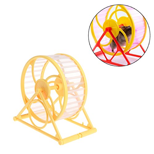 Rtengtunn Pet Jogging Hamster Ratón Ratones Pequeño Ejercicio de Juguete Running Spinner Sport Wheels