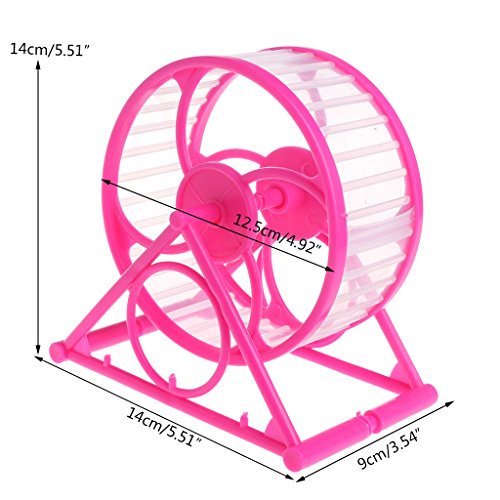 Rtengtunn Pet Jogging Hamster Ratón Ratones Pequeño Ejercicio de Juguete Running Spinner Sport Wheels