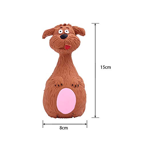 RTYUIIO Juguete De Perro De Goma Juguete De Cachorro De Látex Chirriante Funny Animal Sets Pet Juego Interactivo para Perros Pequeños para Perros Pequeños Medianos Y Grandes No Tóxico