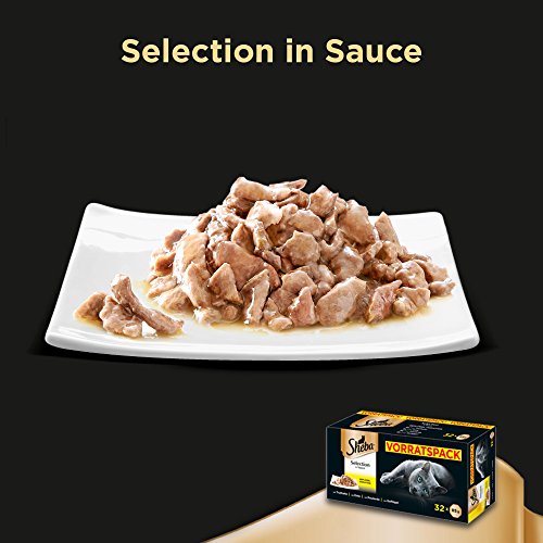 Saba Gato Forro Forro en húmedo, Selection en Sauce Aves Variation, 1er Pack (1 x 32 x 85 g)