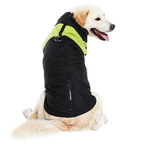 SALOVES Ropa para Mascotas Perros Invierno Chaleco Caliente Abrigo Chaqueta Traje para Mascotas Perros Medianos y Grandes Ropa Algodón Suave Aprueba de Agua Navidad Otoño Invierno Talla 3XL-5XL