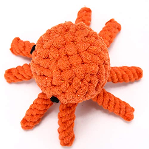 Scrox 1x Juguetes para Perros Morder Pulpo Peluche Juguete de mordida Perro Squeeze Toy Limpieza Dental Mascota interactiva