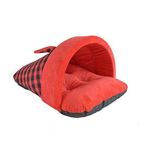 Seawang casita Termal Self-Heating Gatos, látex simpático Pantuflas con Forma de Suave de Peluche Corto Cama para Mascotas Warm Cat Kennel