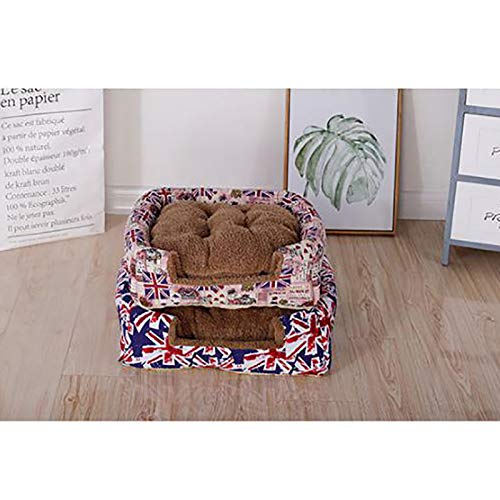 Shuda Cama para Mascotas Cama para Perro Gato Plegable Conejo Mascota Cálido Nido Cueva Sofá Casa Cama Black Friday Juguetes Hogar y Exterior 1Pcs 30X30X25CM