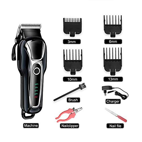 SIBEI Clippers Perro, Kit de Aseo Perro, Peluquería Canina Clippers, Perro Cortar el Pelo de Perro Clippers Trimmer Mascotas Peluquería Canina