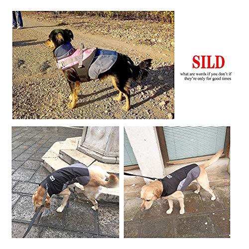 SILD Chaleco para Perros con Forro Polar, de Invierno y otoño, cálido, Reflectante, para Clima frío, Resistente al Viento, de la Marca