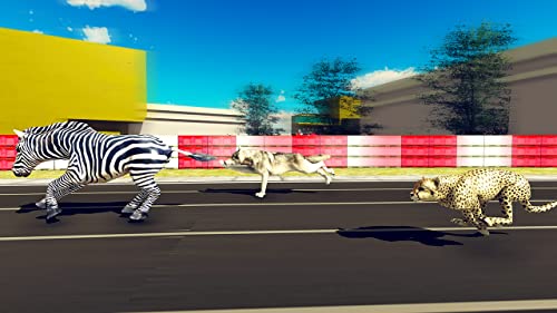 simulador de carreras de animales salvajes: juego de carreras de derby de zoológico para niños