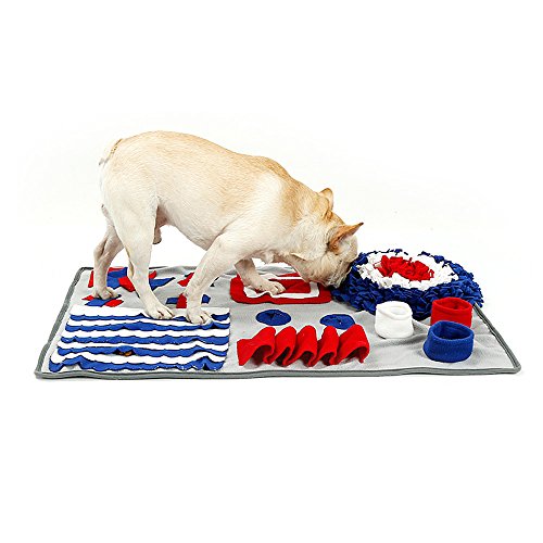 Sin embargo, Snuffle Mat (29,5 x 19,7 "), alimentador de lenta formación Mats PET, sin embargo, juguete anima habilidades para cualquier raza de alimentación natural, durable y lavable a máquina