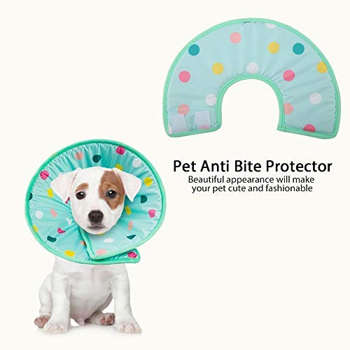 Smandy Recuperación Mascota Cono Mascota Gato Perro Esponja Suave Cono Collar Protector Ajustable Anti mordida Lick Herida Cuello de Seguridad Cuello de Seguridad para Perro Cat(M)