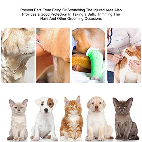 Smandy Recuperación Mascota Cono Mascota Gato Perro Esponja Suave Cono Collar Protector Ajustable Anti mordida Lick Herida Cuello de Seguridad Cuello de Seguridad para Perro Cat(M)