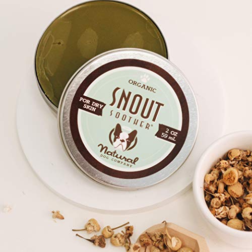 Snout Soother – Compañía de Perro Natural con Capucha Seca Agrietada y crujiente Perro Nariz Remedio para Perros Secos narices 2 onzas Lata