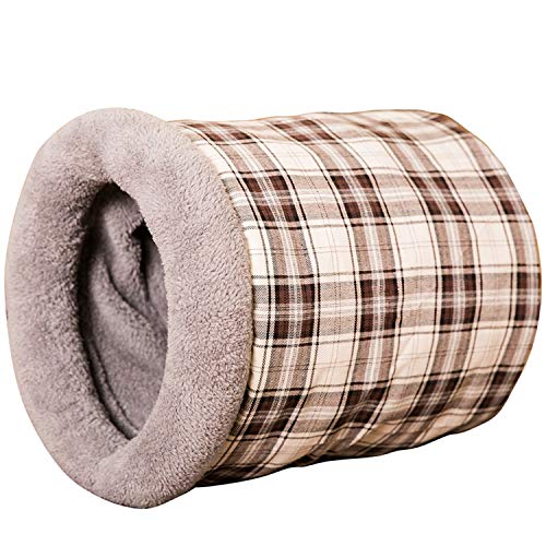 Solarphoenix Cama para Gato, túnel, con Entramado, cálido, Cachorro, caseta Plegable, Suave para Mascotas, Gato, Entramado Acogedor y Suave Saco de Dormir de Juguete