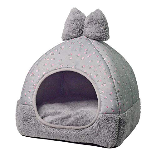 Solarphoenix - Cama Plegable para Gatos y Perros con colchón extraíble y Jaula para Cachorros, Color Gris, Rosa y Verde