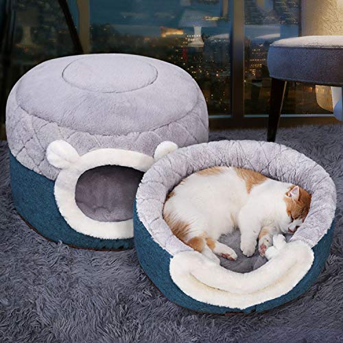 Solarphoenix Canasta para Mascotas Gatos, caseta cálida para Perros, Cachorros, caseta para Dormir, caseta de Peluche, Cama de Gato