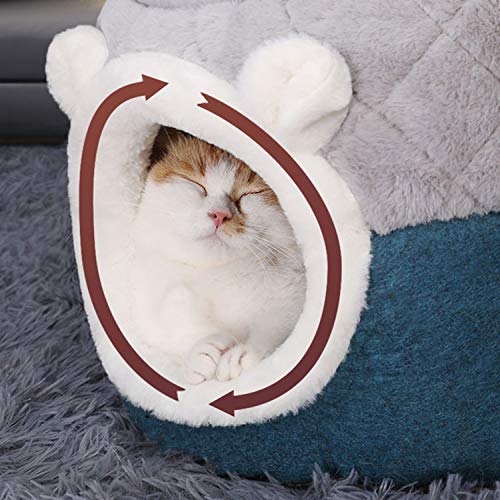 Solarphoenix Canasta para Mascotas Gatos, caseta cálida para Perros, Cachorros, caseta para Dormir, caseta de Peluche, Cama de Gato