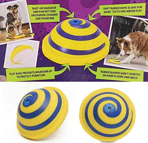 Sondeo Disco Woof Planeador, Dog Frisbee Juguetes de Goma Que Suena Juguete Suave y Seguro Indoor Play Juguete para la mayoría de Mascotas y un Planeador 1PCS