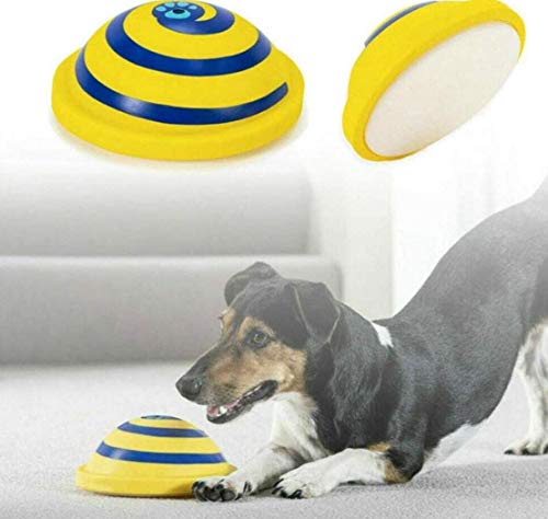 Sondeo Disco Woof Planeador, Dog Frisbee Juguetes de Goma Que Suena Juguete Suave y Seguro Indoor Play Juguete para la mayoría de Mascotas y un Planeador 1PCS