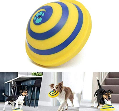 Sondeo Disco Woof Planeador, Dog Frisbee Juguetes de Goma Que Suena Juguete Suave y Seguro Indoor Play Juguete para la mayoría de Mascotas y un Planeador 1PCS