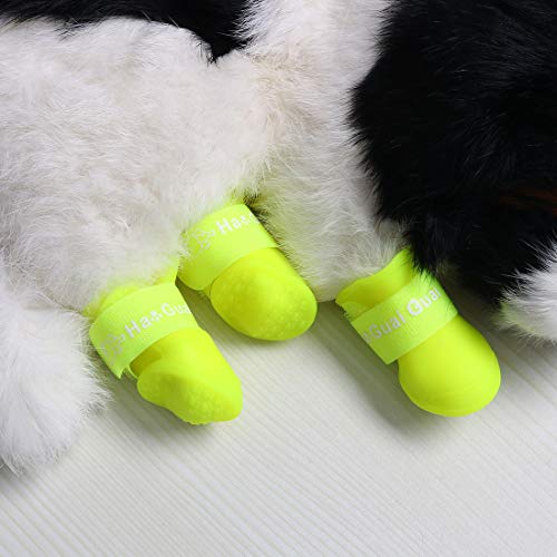 Sourcingmap – Botas de Lluvia para Perro, Impermeable, Antideslizantes, para Correr, para Perro, 4 Unidades