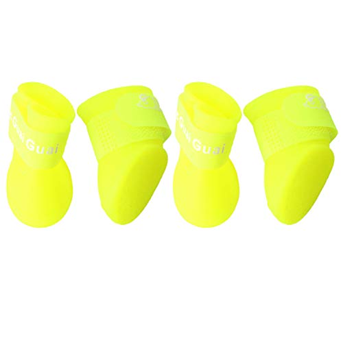 Sourcingmap – Botas de Lluvia para Perro, Impermeable, Antideslizantes, para Correr, para Perro, 4 Unidades