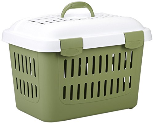 Stefanplast 4-96169 Transportador Midi Gulliver, 45 x 33 x 33 cm, Color Blanco y Verde