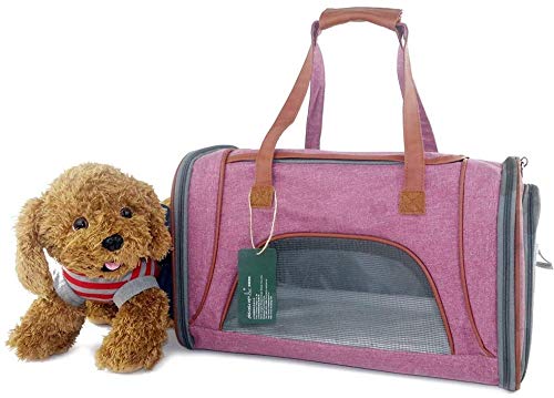 SWEET Bolso del Animal Doméstico para Los Pequeños Perros Cachorros Gatos Viajan con Las Correas De Hombro Tejido De Soporte Plegable Portátil Ligero con Malla Transpirable Mascotas Que Viajan