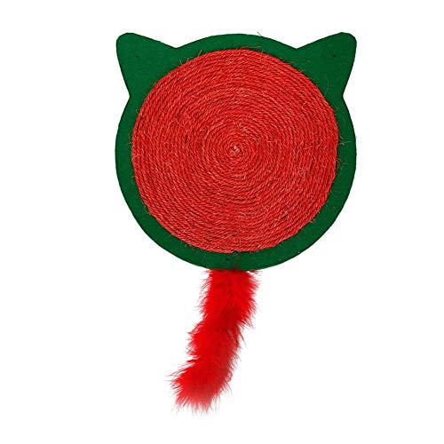 Szseven Tablero De Arañazos De Gato, Forma De Alce Sisal Alfombrilla De Araña De Gato Decoración Navideña Almohadilla De Cáñamo De Sisal Alfombra De Rascar Gatos