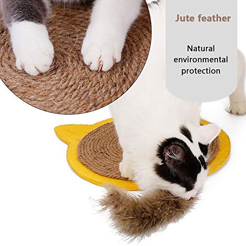 Szseven Tablero De Arañazos De Gato, Forma De Alce Sisal Alfombrilla De Araña De Gato Decoración Navideña Almohadilla De Cáñamo De Sisal Alfombra De Rascar Gatos