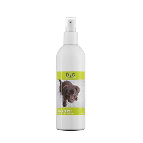 the DOG – klettfrei – 200 ML – entfilzungs de y Ayuda de Peine para Perros – Evita verhaken – Piel Cuidado Spray entwirrt el Pelo – Ayuda en sprödes Perros Pelo