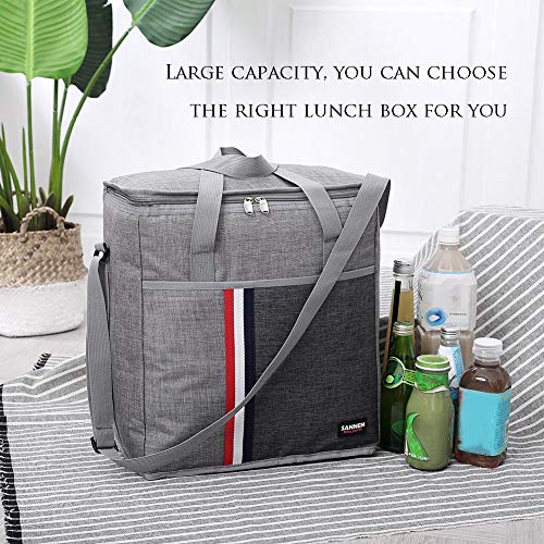 Thrivinger Bolsa Refrigerada Mejorada, Fabricada por Oxford Y Papel De Aluminio No Tóxico/Diseño De Doble Cremallera Reforzada/Impermeable Y Aislada Ideal para Actividades Al Aire Libre