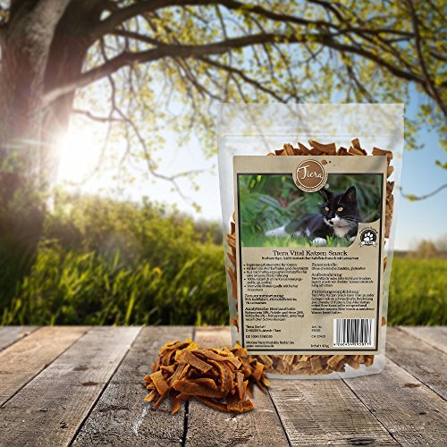 Tiera Sanos Natural Snack de Gato para la Gato | erlis de Fuga de Carne de Vacuno Vital – Ternero Carne con linaza