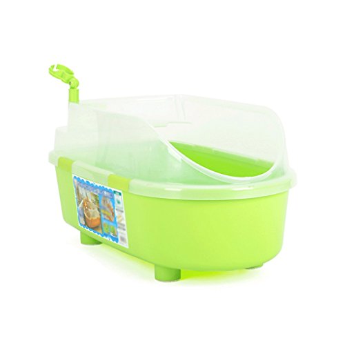 Tina de baño plástica del Perro, Tina de baño del Perro del Gato, baño de la Piscina, 66 * 36 * 45cm (Color : Green)